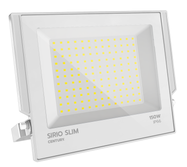 Century Italia Sirio Slim - Scheinwerfer - 36,6 x 3,4 x 30,3 cm - 150W LED inkl. - 4000K - IP66 - weiß