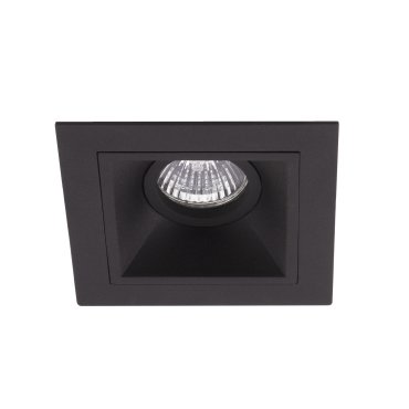 Maxlight Hit - Einbaustrahler 1L - 115 x 115 mm, 95 x 95 mm Einbaumaß - schwarz