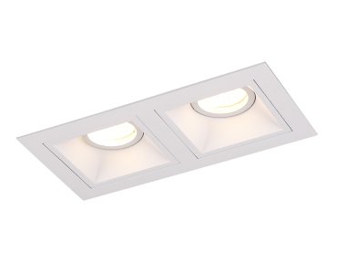 Maxlight Hit - Einbaustrahler 2L - 215 x 115 mm, 195 x 95 mm Einbaumaß - weiß
