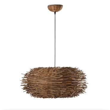 Faro Nido - Hängeleuchte - Ø 60 x 29 cm - braun