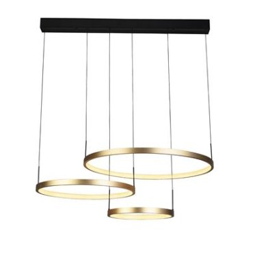 Searchlight Grace - Pendelleuchte - 112 x 80 x 137 cm - 107,5W dimmbare LED inkl - gold/schwarz