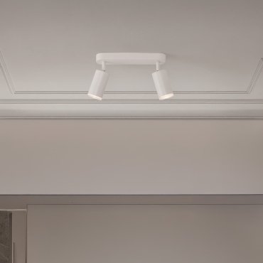 Nova Luce Mao - Aufbaustrahler 2L - 5,5 x 16,5 x 26 cm - IP44 - sandweiß