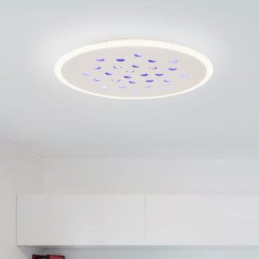 Nova Luce Astro - Deckenleuchte mit Fernbedienung - Ø 60,3 x 5 cm - 40W dimmbar LED inkl. - Sand Weiß