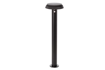 Integral LED True - solar-gartenleuchte mit bewegungsmelder - Ø 20 x 70 cm - 6W LED inkl. - einstellbare Lichtfarbe - IP65 - schwarz