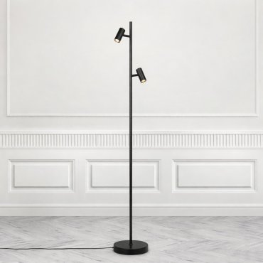 Nordlux Omari - Stehleuchte - 3 x 20 x 141 cm - 3 Stufen Dimmer - 2x 3,2W LED inkl. - schwarz