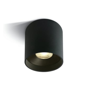 ONE Light LED Fashion Cylinders - Aufbaustrahler 1L - Ø 10 x 10 cm - 22W LED inkl. - schwarz