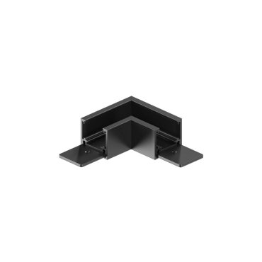 VK Lighting Eiva - magnetisches Schienensystem - Horizontales Aufbauwinkelprofil - 7,2 x 7,2 x 2,3 cm - DALI dimmbar - schwarz