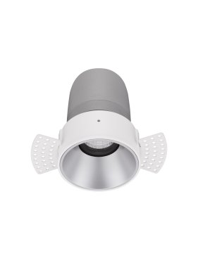 Nova Luce Homer - Einbaustrahler - Ø 74 mm - Einbaugröße 75 mm - 10W LED inkl. - 24° Abstrahlwinkel - weiß mit Aluminium