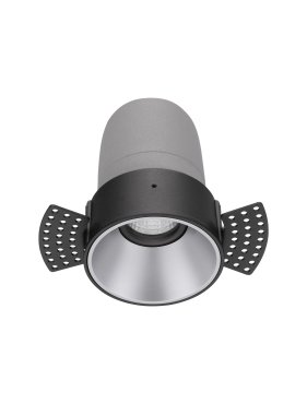 Nova Luce Homer - Einbaustrahler - Ø 74 mm - Einbaugröße 75 mm - 10W LED inkl. - 24° Abstrahlwinkel - schwarz mit Aluminium