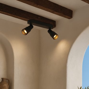 VK Lighting Iluma - Wand- und Deckenleuchte - 27 x 12,8 x 6 cm - schwarz