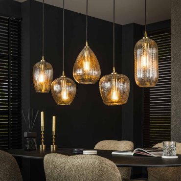 Vico Diamond Grain Mix - Pendelleuchte - 120 x 20 x150 cm - transparent