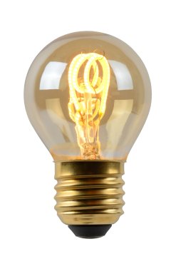 Lucide LED-Glühbirne - Ø 4,5 x 7 cm - E27 - 3W dimmbar - 2200K - amber