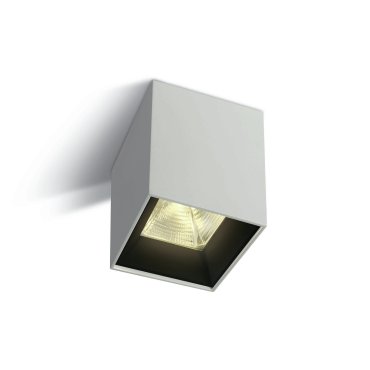 ONE Light Dark Light Pro Square Cylinders - Aufbaustrahler 1L - 8 x 8 x 10,4 cm - 15W LED inkl - weiß