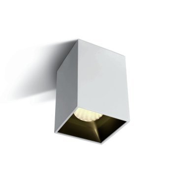 ONE Light Retro Dark Light Square Cylinders - Aufbaustrahler 1L - 7,3 x 7,3 x 9,5 cm - 12W LED inkl. - weiß