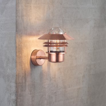 Nordlux Blokhus - Außenwandleuchte - 22 x 23 cm - IP54 - Kupfer