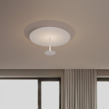 Nova Luce Nima - Deckenleuchte - Ø 45 x 23 cm - 15W dimmbar LED inkl. - Sand Weiß