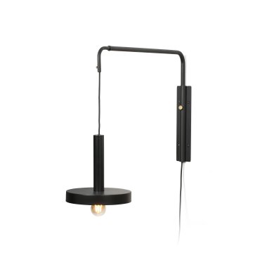 Faro Whizz - Wandleuchte - 120 x 25 x 50 cm - schwarz und satiniert gold