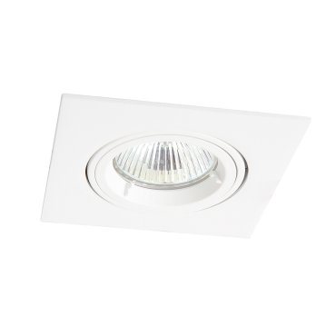 Maxlight Technical Spot - Einbaustrahler 1L - 95 x 95 mm, Ø 80 mm Einbaumaß - weiß