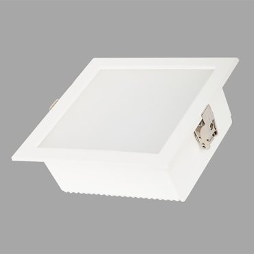 Maxlight Window - Einbaustrahler 1L - 165 x 165 mm, 140 x 140 mm Einbaumaß - inkl. 18W LED - weiß