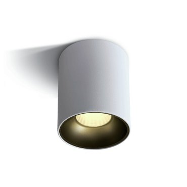 ONE Light Retro Dark Light Cylinders - Aufbaustrahler 1L - Ø 7,3 x 10 cm - 12W LED inkl. - weiß