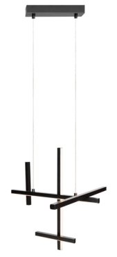 Maxlight Soho - Hängeleuchte - 45,5 x 30 x 230 cm - 25W LED inkl. - schwarz