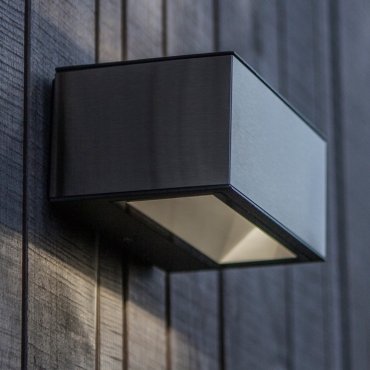 Lutec Gemini - Außenwandleuchte - 14 x 9 x 6 cm - 10,5W LED inkl. - IP54 - Edelstahl