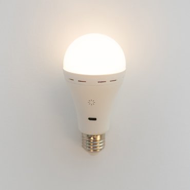 New Garden Lapera - wiederaufladbare dimmbare E27 LED-Lampe mit Fernbedienung - Ø 6,7 x 13 cm - E27 - 350lm - 3000 bis 6000K