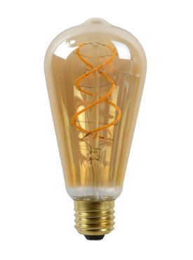 Lucide LED-Glühbirne - Ø 6,4 x 14,6 cm - E27 - 5W dimmbar - 2200K - amber