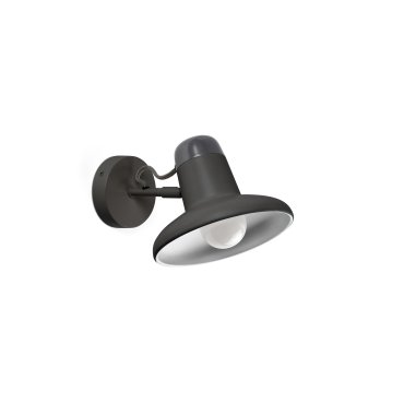 Faro Snap - Wandleuchte mit Schalter - 18 x 25 x 14 cm - dunkelgrau