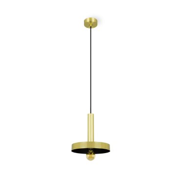 Faro Whizz - Pendelleuchte - Ø 25 x 26 cm - satiniertes Gold und Schwarz