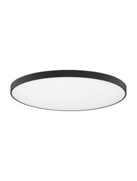 Nova Luce Perfect Profile - Deckenleuchte - Ø 100 x 10 cm - 120W dimmbare LED inkl. - schwarz