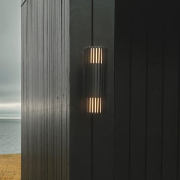 Nordlux Aludra N - Außenwandleuchte - 12,4 x 33,7 x 17,4 cm - IP54 - schwarz