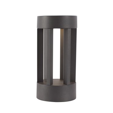 Nova Luce Devora - Gartenleuchte - Ø 11 x 22 cm - 8W LED inkl. - IP54 - dunkelgrau