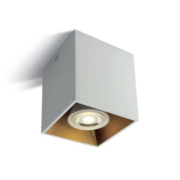 ONE Light GU10 Dekorative Vierkant-Zylinder - Aufbaustrahler 1L - 8,3 x 8,3 x 9,4 cm - weiß