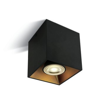 ONE Light GU10 Decorative Square Cylinders - Aufbaustrahler 1L - 8,3 x 8,3 x 9,4 cm - schwarz