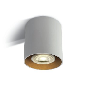 ONE Light GU10 Deko-Zylinder - Aufbaustrahler 1L - Ø 8 x 9,4 cm - weiß