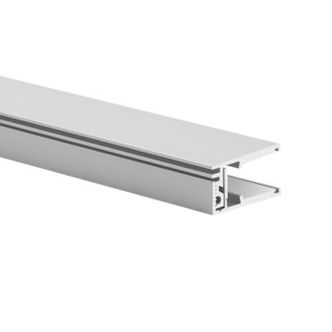 Klus KRAV-810 - LED-Profil für Glaswände mit einer Stärke von 8mm bis maximal 10mm - 1,4 x 2,5 cm - silber eloxiert