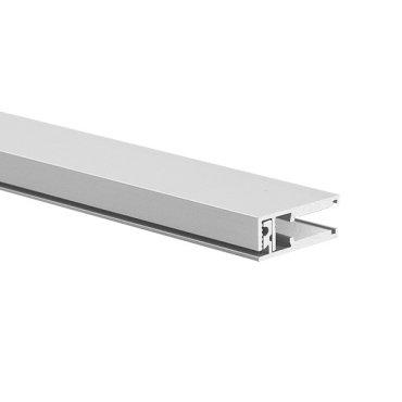 Klus KRAV-56 - LED-Profil für Glaswände mit einer Stärke von 5mm bis maximal 6mm - 1 x 2,5 cm - silber eloxiert