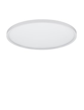 Nova Luce Chet - Deckenleuchte mit Fernbedienung - Ø 58,3 x 6,5 cm - 49W dimmbar LED inkl. - Sand Weiß