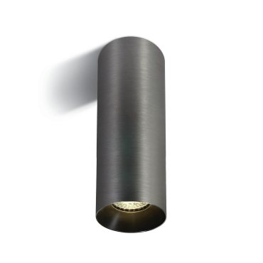 AUSSTELLUNGSSTÜCK - ONE Light Chill Out Cylinder GU10 - Aufbaustrahler 1L - Ø 7,5 x 25 cm - metallgrau - Inkl. Reflektor