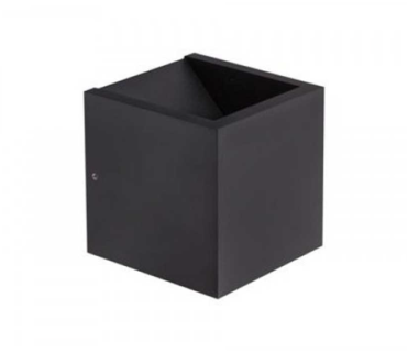 Artdelight Cube - Außenwandleuchte - 10 x 10 x 10 cm - 6W dimmbare LED inkl. - dimmen bis warm - IP54 - schwarz