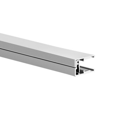 Klus KRAV-05IN - LED-Profil für Glaswände mit einer Stärke von 11,9mm bis maximal 13,5mm - 1,69 x 2,80 cm - silber eloxiert