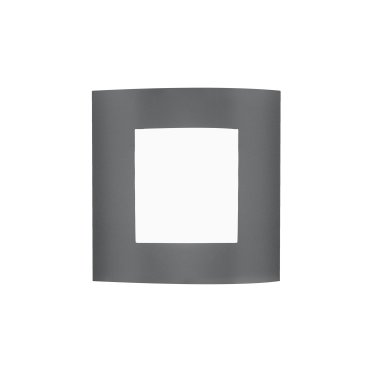 Nova Luce Zenith - Außenwandleuchte - 23 x 9,5 x 26,4 cm - IP44 - dunkelgrau und weiß