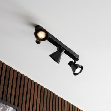 Nordlux Oak 9 - Aufbaustrahler 3L - 45 x 8,6 cm - schwarz