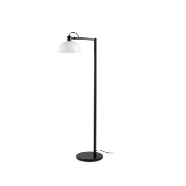 Faro Tatawin - Stehleuchte - 30 x 47,4 x 148 cm - schwarz satiniert und weiß glänzend