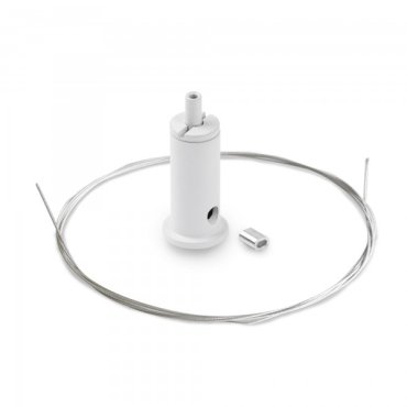 KLUS RG-1 - Montageset inklusive Kabel 100cm - weiß