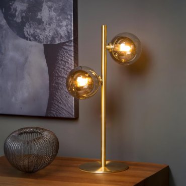 Lucide Tycho - Tischleuchte - 15 x 22 x 43 cm - matt gold