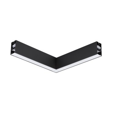 Nova Luce Dido - lineares Lichtprofil - 34,5 x 3,8 x 7 cm - 20W LED inkl. - schwarz - weiße Lichtfarbe