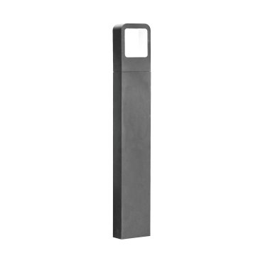 Nova Luce Acqua - Gartenleuchte - 12 x 5 x 80 cm - 6W LED inkl. - IP54 - dunkelgrau