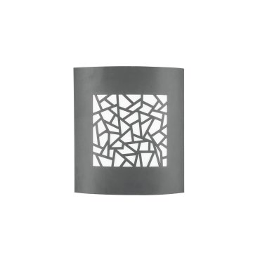 Nova Luce Zenith - Außenwandleuchte - 23 x 9,5 x 26,4 cm - IP44 - dunkelgrau
